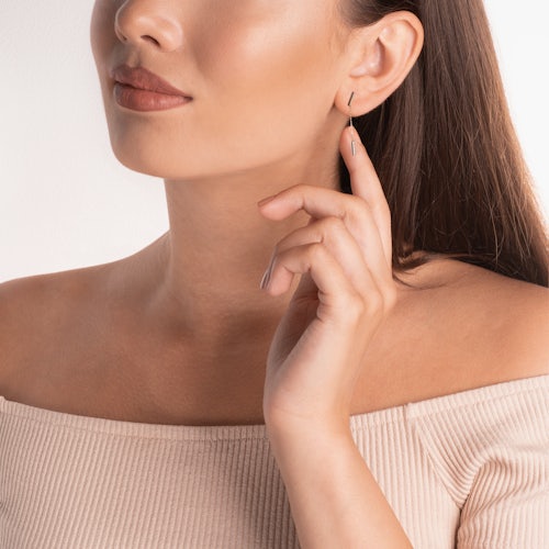 Kolczyki Savicki: złote, diamenty